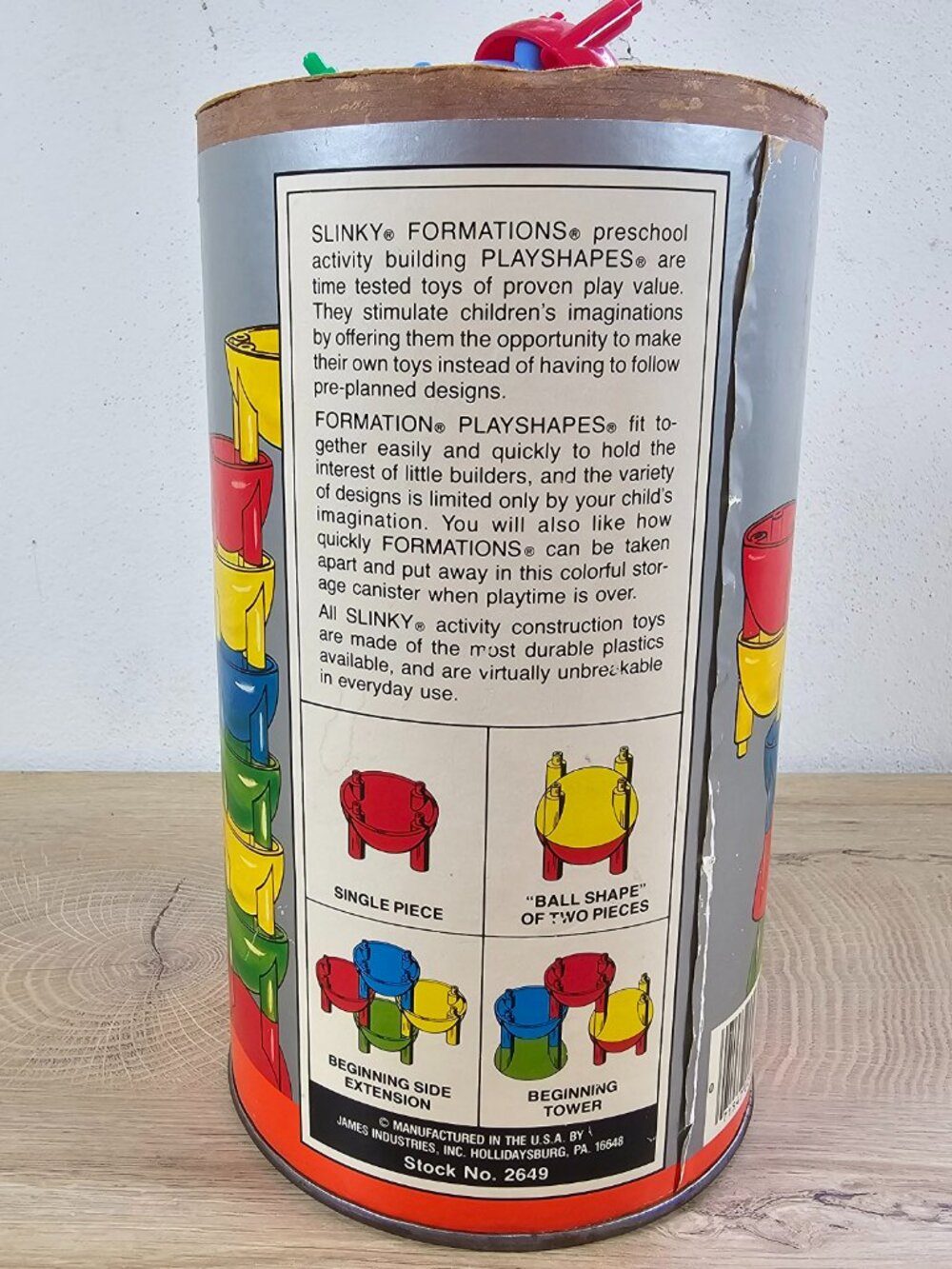 Slinky Form-A-Tions Formations Building Toy Complete 68 Pieces Vintage Ages 4-10 - Picture 5 of 10